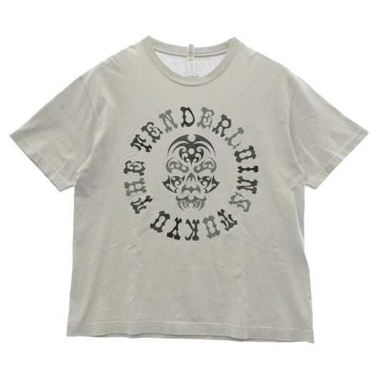 TENDERLOIN テンダーロイン T.W.B.P.M ボルネオスカル Tシャツ フロント バックロゴ プリント 半袖カットソー グレー系 L【中古】