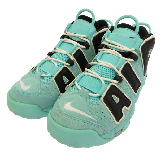 NIKE ナイキ CN8118-400 AIR MORE UPTEMPO LIGHT AQUA BLACK WHITE エア モア アップテンポ デニム ライト アクア ブラック ホワイト ハイカットスニーカー ライトブルー系 ブラック系 27.5cm【中古】