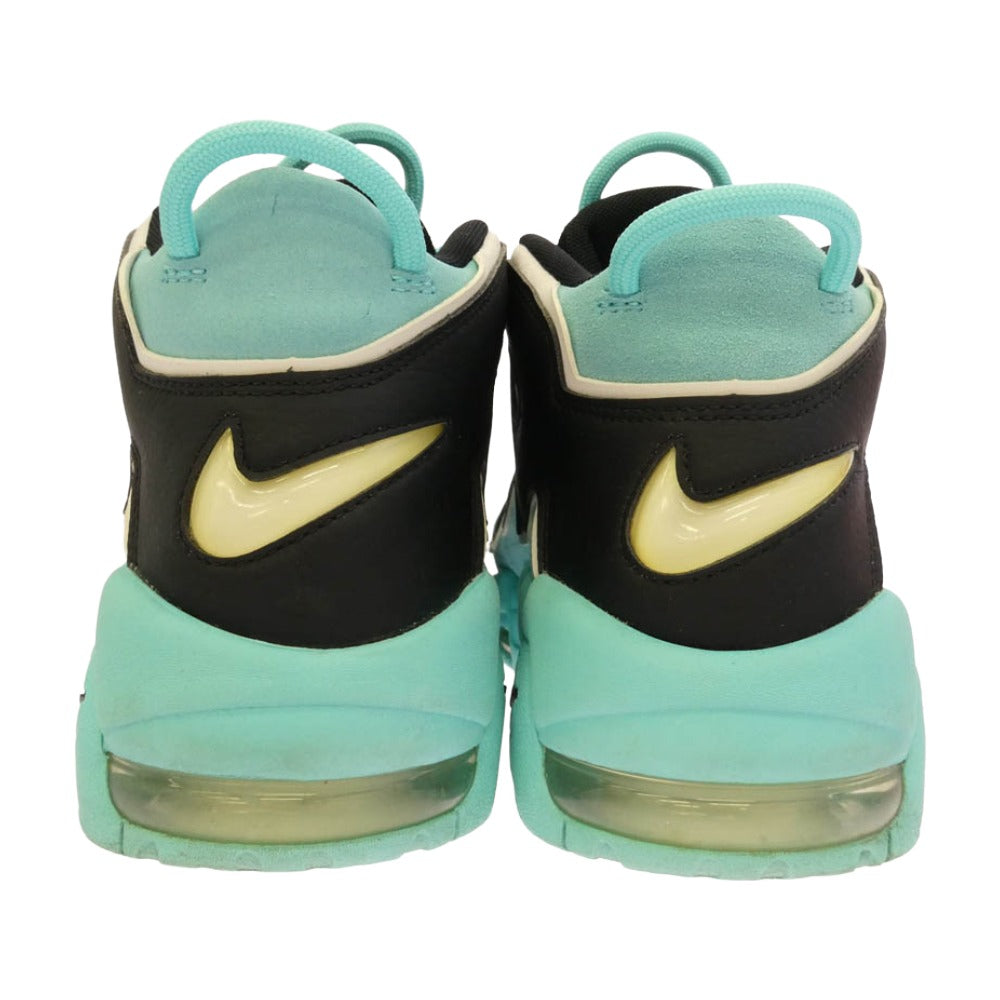 NIKE ナイキ CN8118-400 AIR MORE UPTEMPO LIGHT AQUA BLACK WHITE エア モア アップテンポ デニム ライト アクア ブラック ホワイト ハイカットスニーカー ライトブルー系 ブラック系 27.5cm【中古】