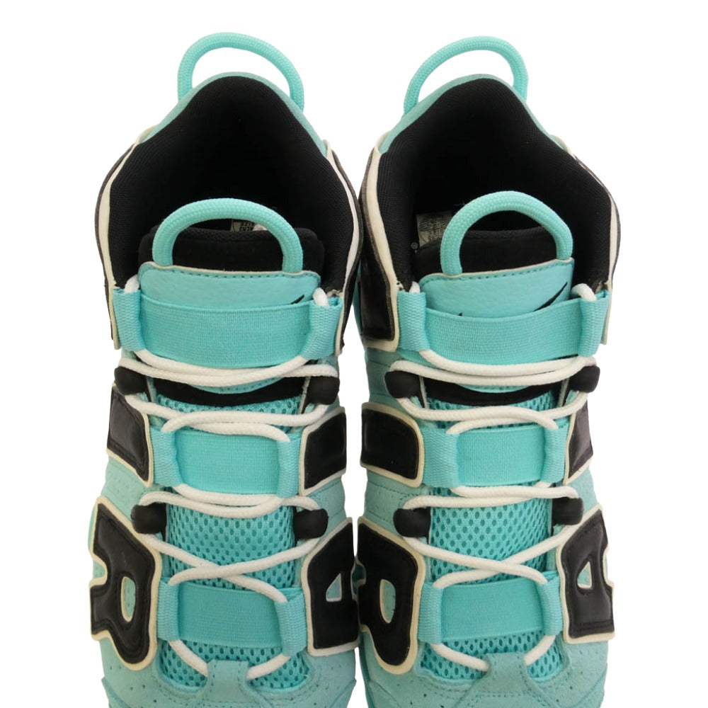 NIKE ナイキ CN8118-400 AIR MORE UPTEMPO LIGHT AQUA BLACK WHITE エア モア アップテンポ デニム ライト アクア ブラック ホワイト ハイカットスニーカー ライトブルー系 ブラック系 27.5cm【中古】