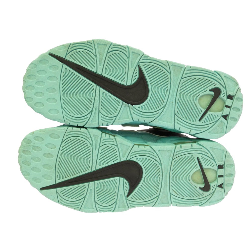 NIKE ナイキ CN8118-400 AIR MORE UPTEMPO LIGHT AQUA BLACK WHITE エア モア アップテンポ デニム ライト アクア ブラック ホワイト ハイカットスニーカー ライトブルー系 ブラック系 27.5cm【中古】