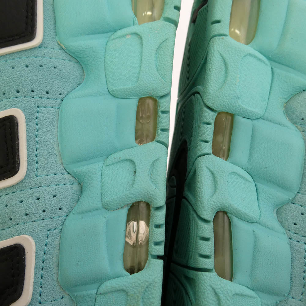 NIKE ナイキ CN8118-400 AIR MORE UPTEMPO LIGHT AQUA BLACK WHITE エア モア アップテンポ デニム ライト アクア ブラック ホワイト ハイカットスニーカー ライトブルー系 ブラック系 27.5cm【中古】