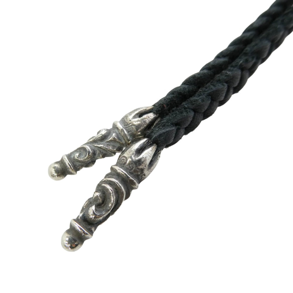 CHROME HEARTS クロムハーツ（原本無） LEATHER BRAID スクロール