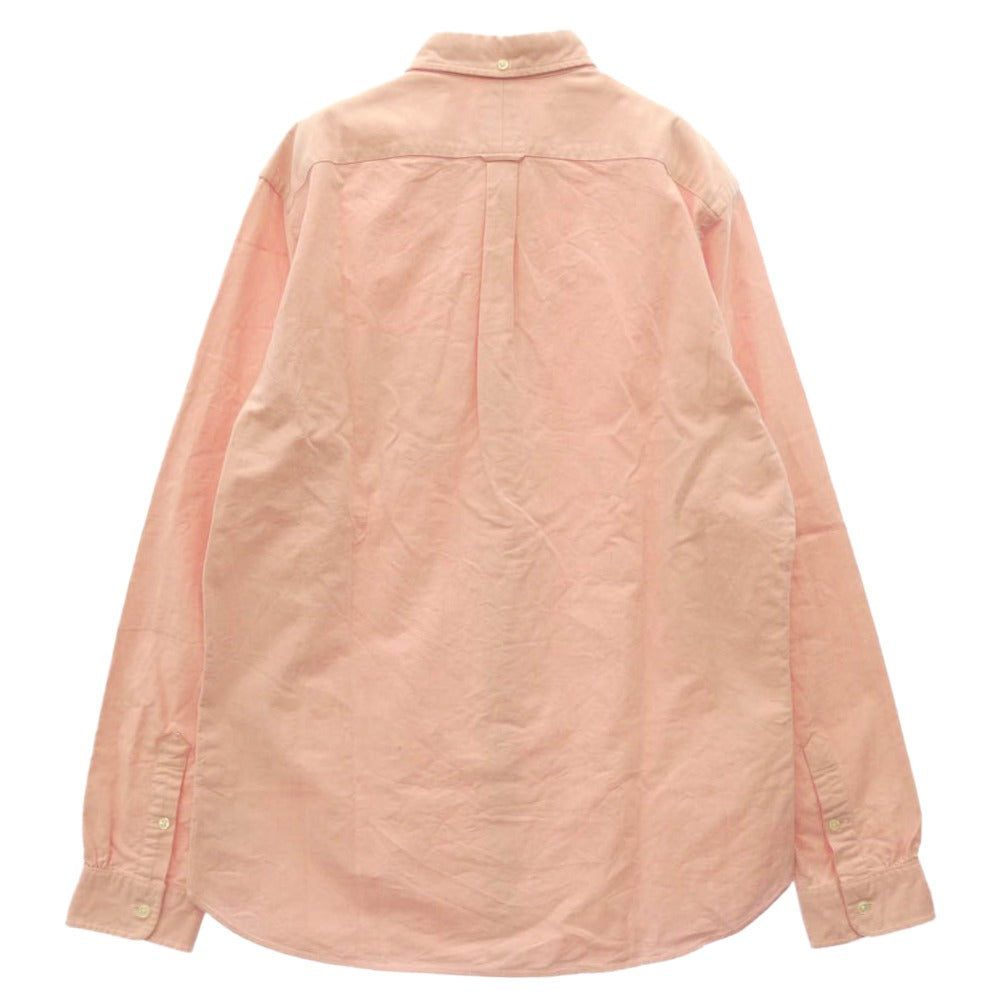 RRL ダブルアールエル セルビッジ オックスフォード BD ボタンダウン 長袖 シャツ ピンク系 M【中古】