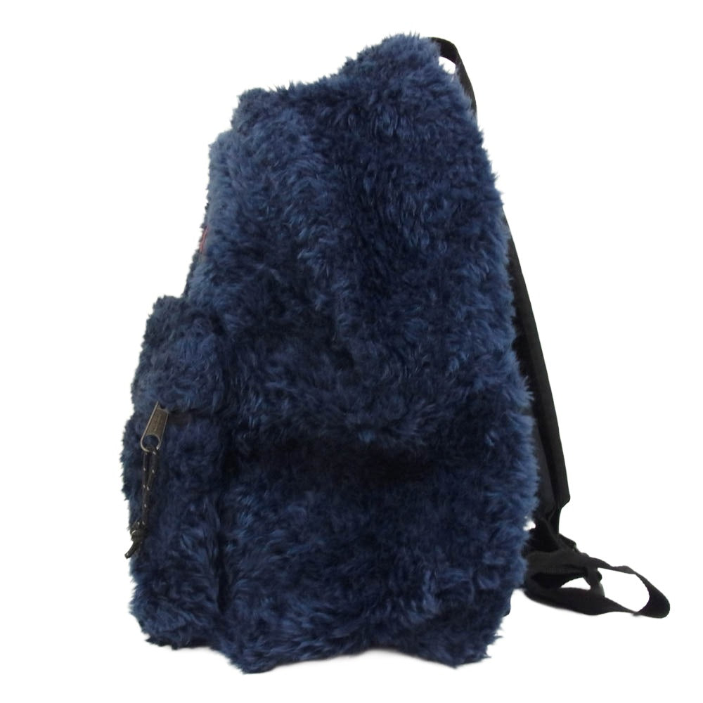 UNDERCOVER アンダーカバー EASTPAK イーストパック フェイクファー パデッドパッカー バックパック リュック ネイビー系【中古】
