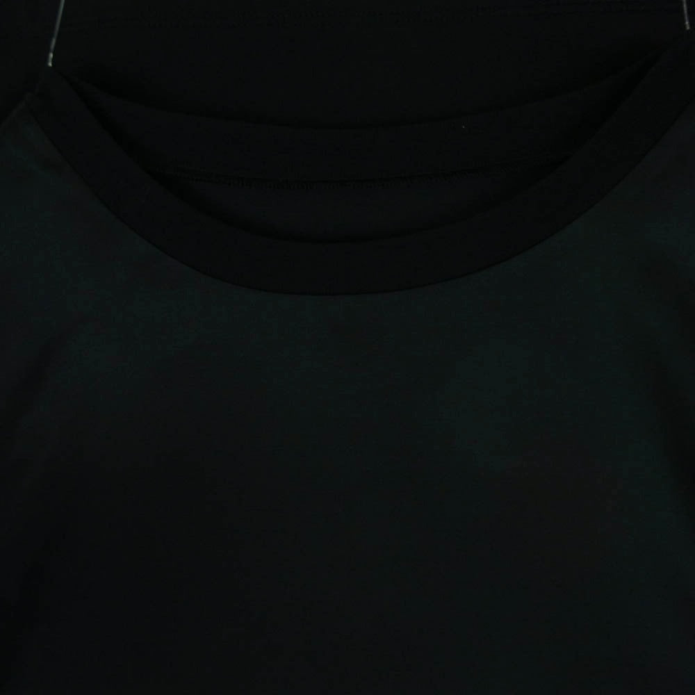 MAISON MARGIELA メゾンマルジェラ 23SS M60387 MM6 エムエムシックス レーヨン 切り替え 半袖 カットソー Tシャツ キッズ ジュニア ブラック系 12【中古】