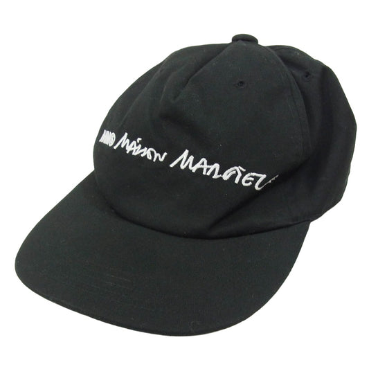 MAISON MARGIELA メゾンマルジェラ 20SS S32TC0102 MM6 エムエムシックス 刺繡 キャップ ブラック系【中古】