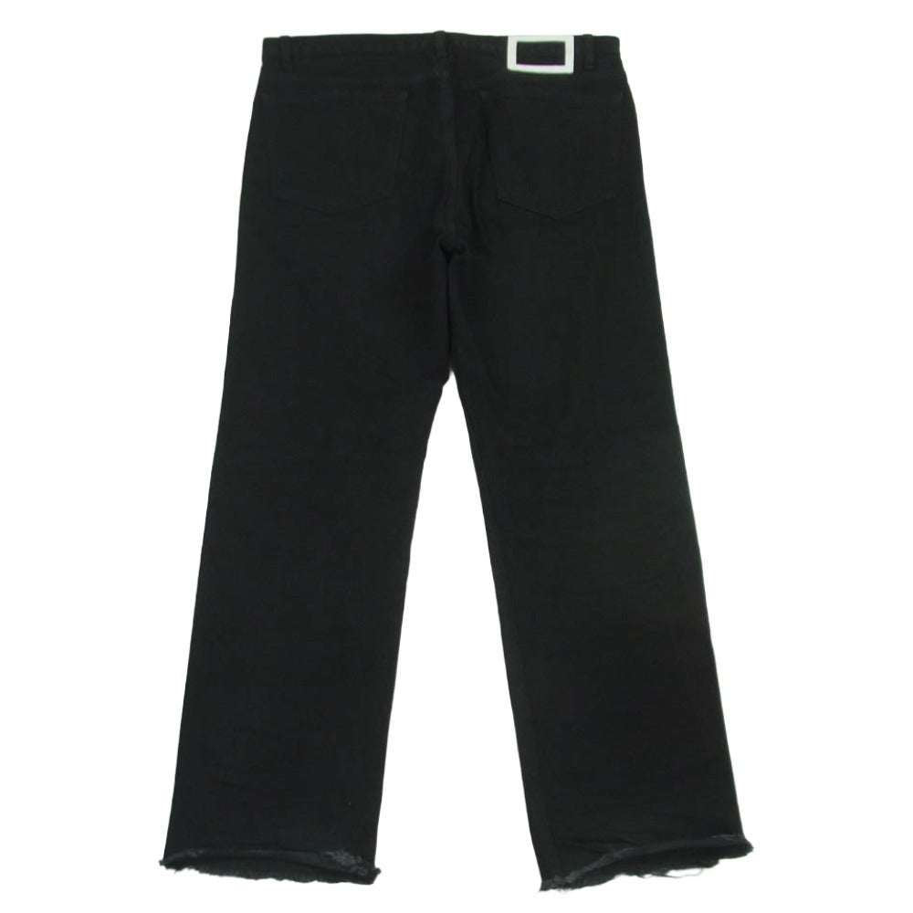 MAISON MARGIELA メゾンマルジェラ 19AW S50LA0131 四つタグ 10ライン Rinse washed カットオフ デニム パンツ ブラック系 31【中古】