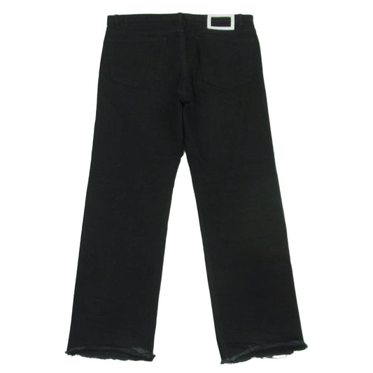 MAISON MARGIELA メゾンマルジェラ 19AW S50LA0131 四つタグ 10ライン Rinse washed カットオフ デニム パンツ ブラック系 31【中古】