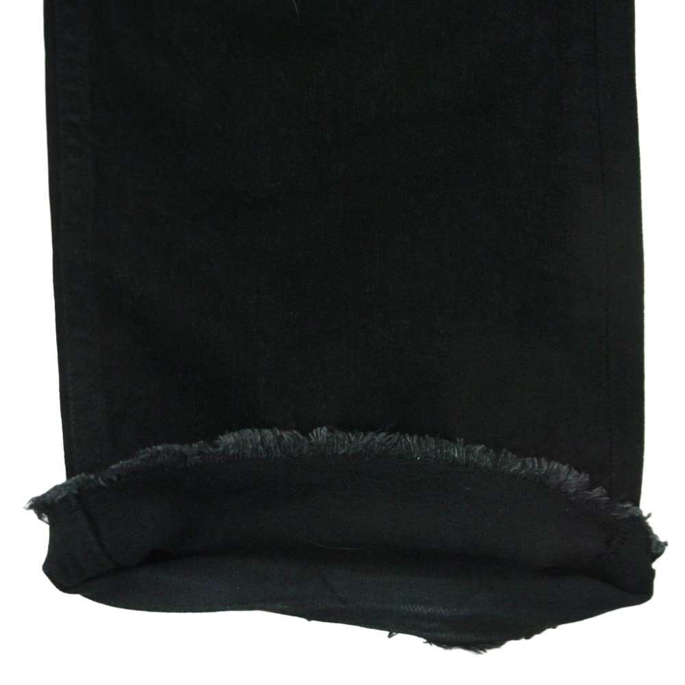 MAISON MARGIELA メゾンマルジェラ 19AW S50LA0131 四つタグ 10ライン Rinse washed カットオフ デニム パンツ ブラック系 31【中古】