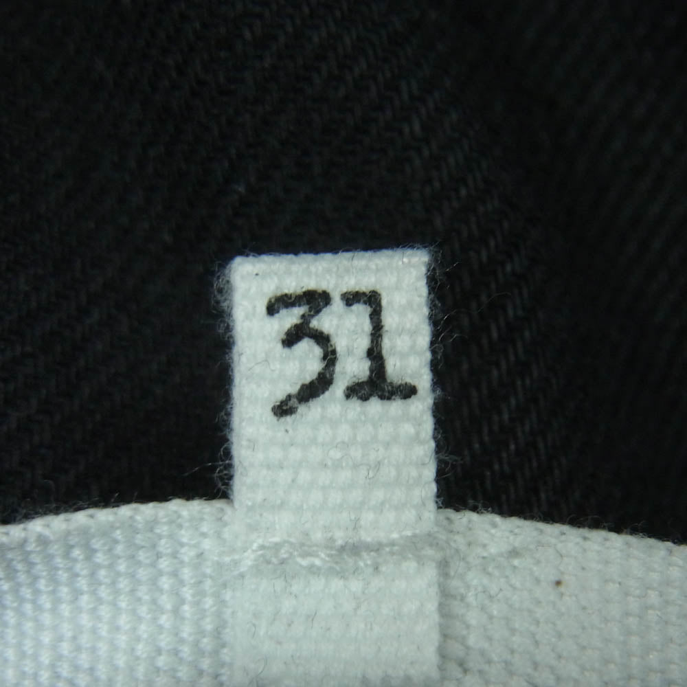 MAISON MARGIELA メゾンマルジェラ 19AW S50LA0131 四つタグ 10ライン Rinse washed カットオフ デニム パンツ ブラック系 31【中古】