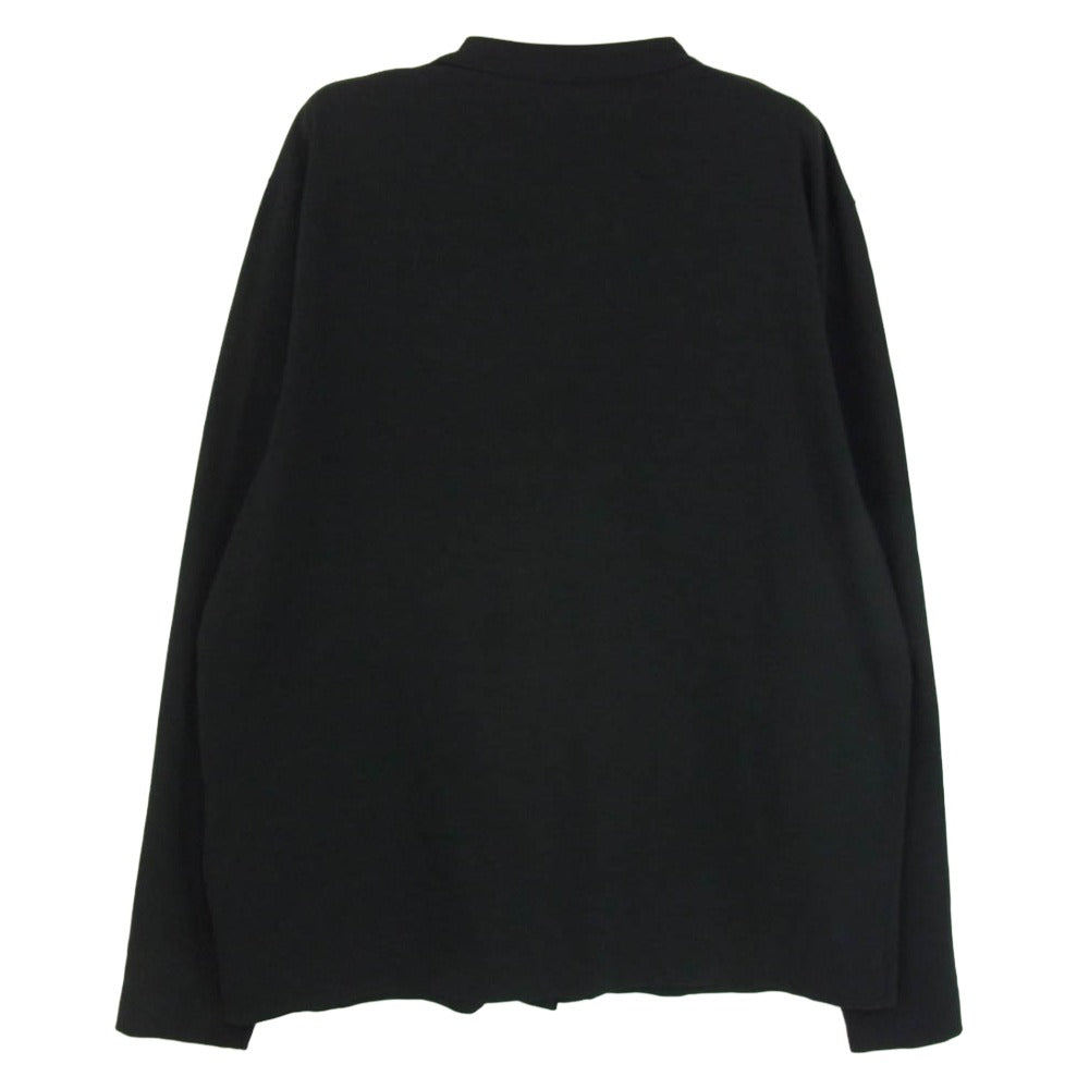JIL SANDER ジルサンダー JSML707016ML24780872 コットン カーディガン カットソー バンドカラー ブラック系 L【中古】