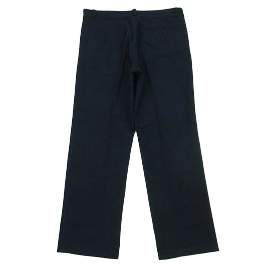 JIL SANDER ジルサンダー 15SS JSMG310431 ナイロン テーパード スラックス パンツ イタリア製 ネイビー系 46【中古】