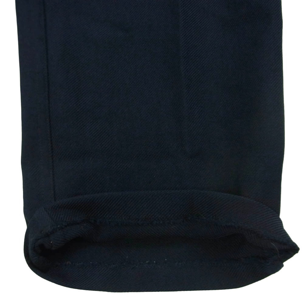 JIL SANDER ジルサンダー 15SS JSMG310431 ナイロン テーパード スラックス パンツ イタリア製 ネイビー系 46【中古】