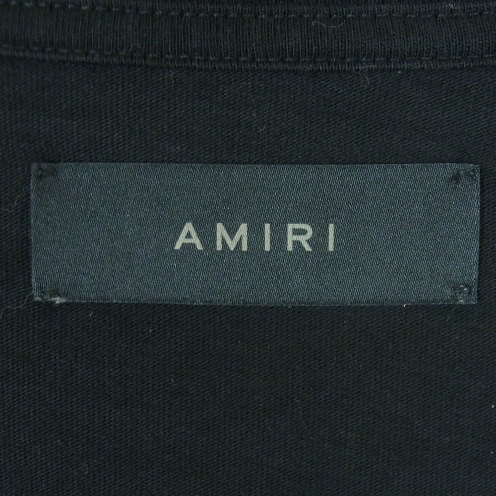 AMIRI アミリ OUIJA BOARD ウィジャボード プリント Tシャツ 半袖 カットソー コットン イタリア製 ブラック系 XL【中古】