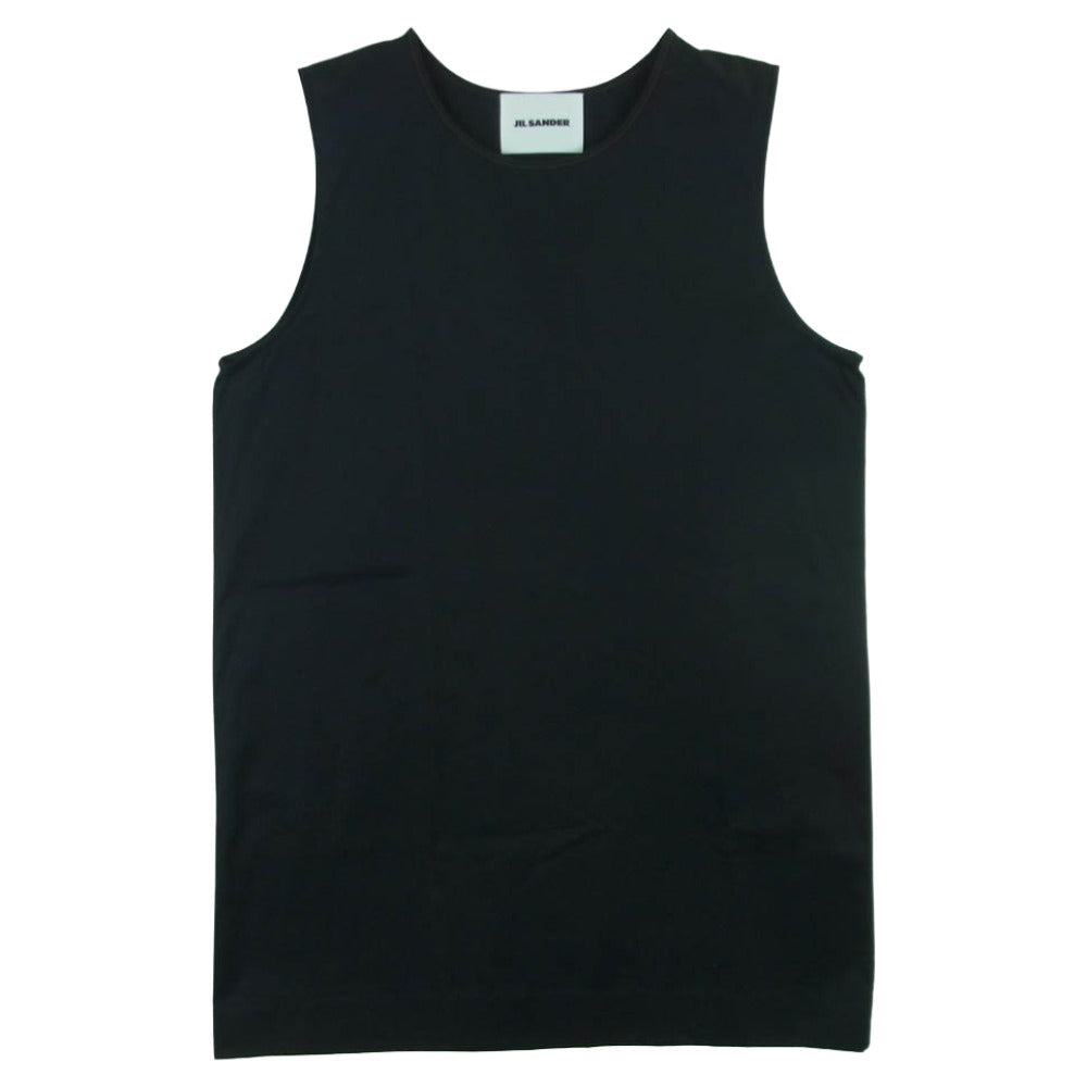 JIL SANDER ジルサンダー JSMS740727MS24380011 VEST SHIRT C1 LONG GW ノースリーブ ワンピース ブラック系 001 52【美品】【中古】