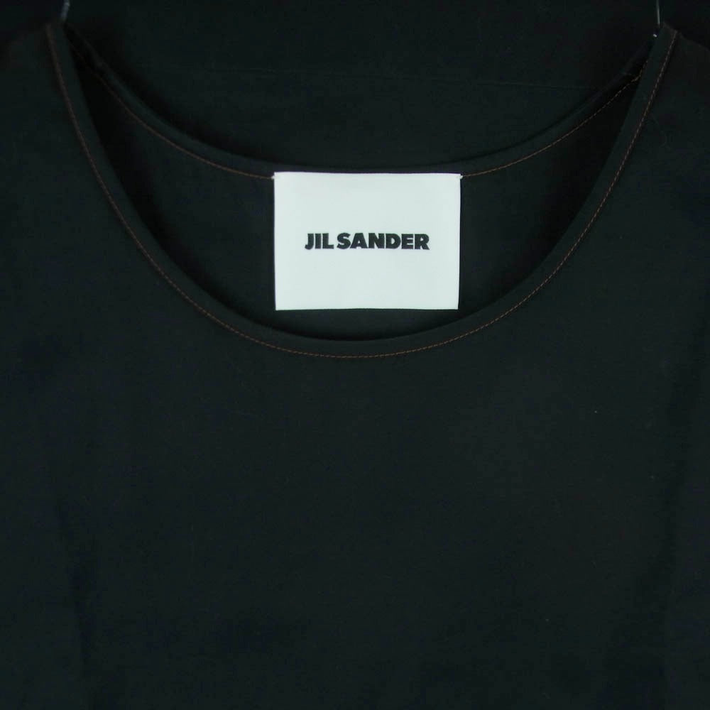 JIL SANDER ジルサンダー JSMS740727MS24380011 VEST SHIRT C1 LONG GW ノースリーブ ワンピース ブラック系 001 52【美品】【中古】