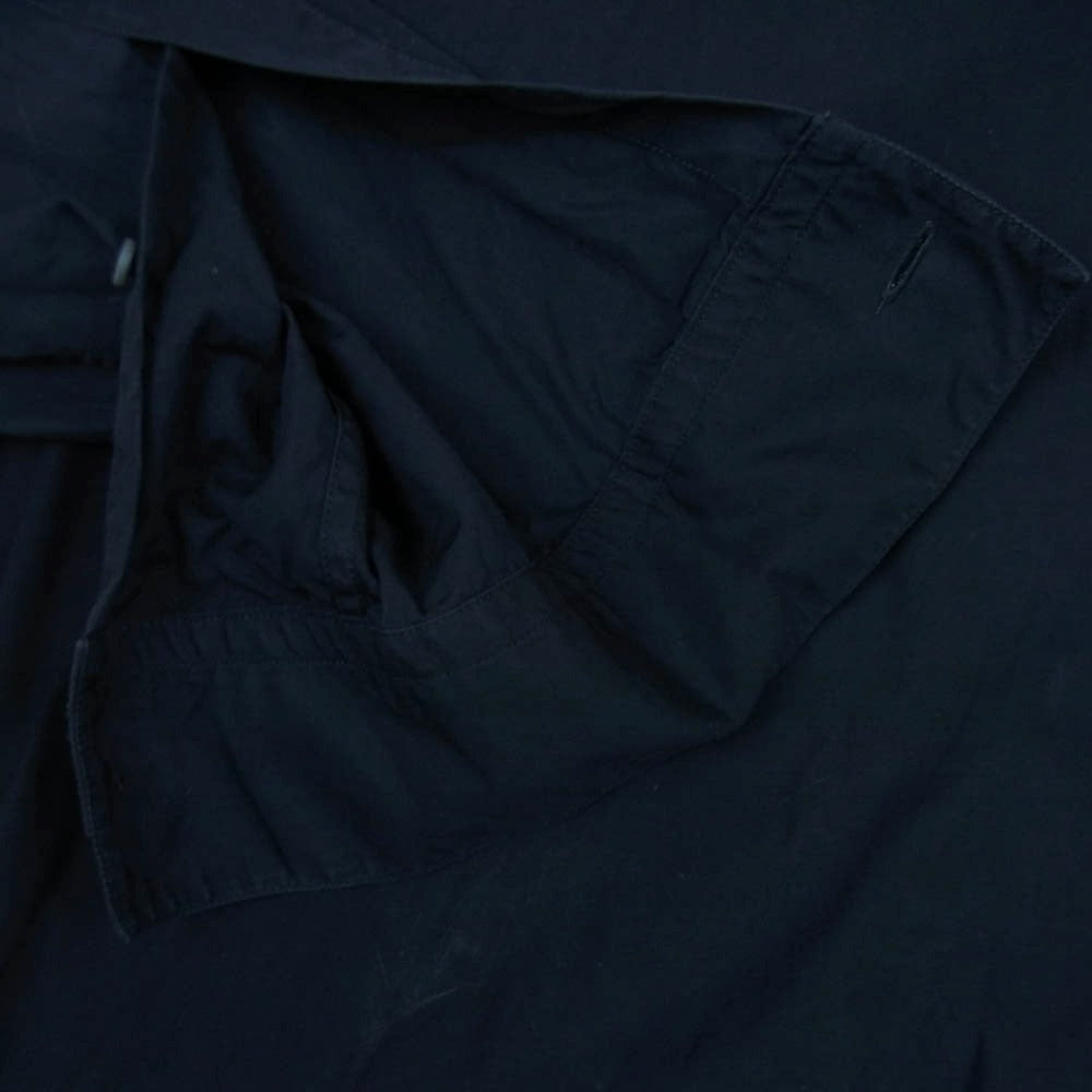 JIL SANDER ジルサンダー 18SS JSUO742326 バンドカラー コットン シャツ メタル スナップ 長袖 ネイビー系 41 / 16【中古】