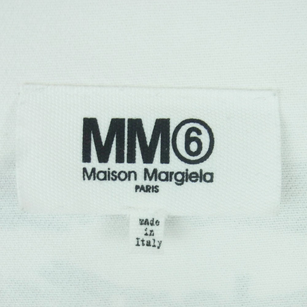 MAISON MARGIELA メゾンマルジェラ 17SS S32NC0476 MM6 エムエムシックス オーバーサイズ カットオフ 半袖 Tシャツ ARCHIVE ホワイト系 40【中古】