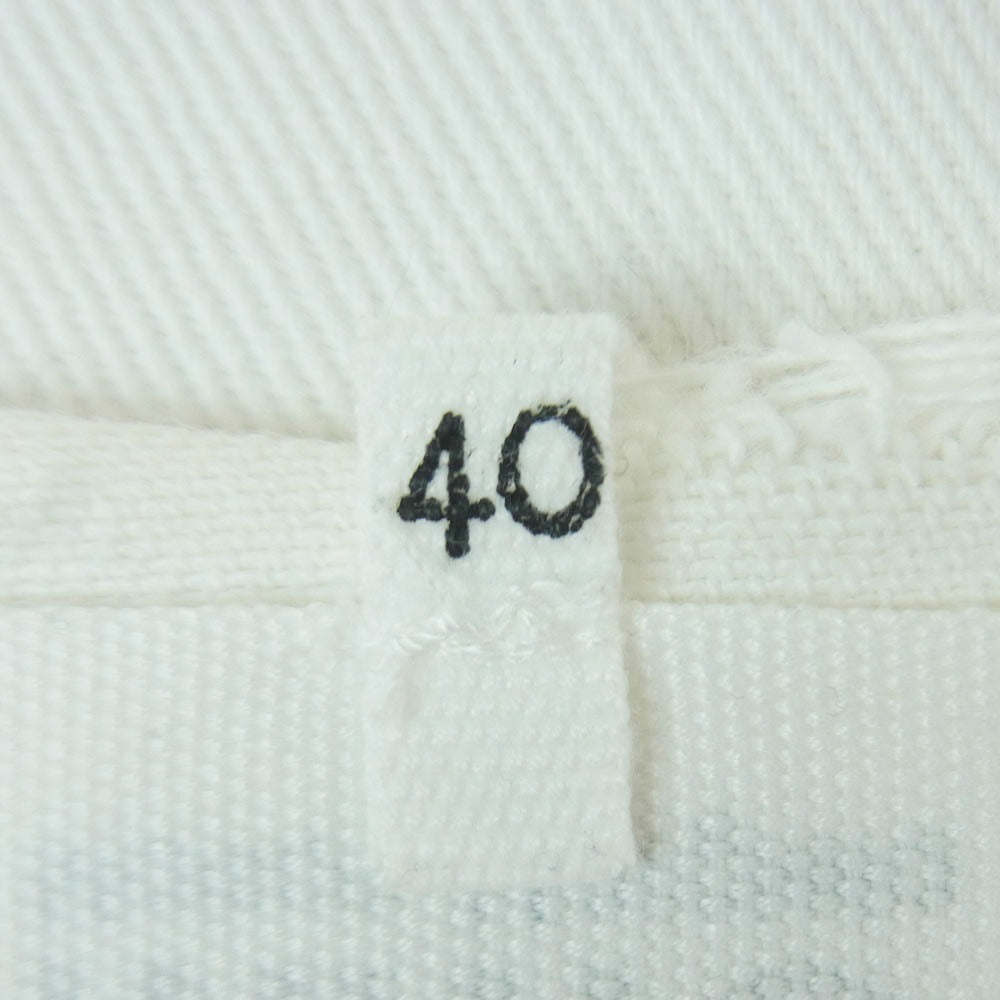 MAISON MARGIELA メゾンマルジェラ 17SS S32NC0476 MM6 エムエムシックス オーバーサイズ カットオフ 半袖 Tシャツ ARCHIVE ホワイト系 40【中古】