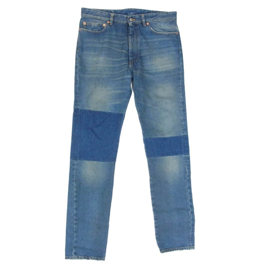 MAISON MARGIELA メゾンマルジェラ 23SS S52LA0188 MM6 エムエムシックス Regular Fit 5 Pocket Jean ５ポケット デニム パンツ 切り替え インディゴブルー系 31【中古】