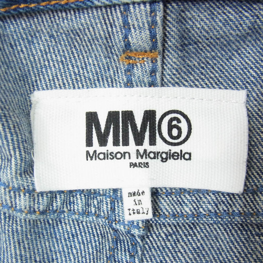 MAISON MARGIELA メゾンマルジェラ 23SS S52LA0188 MM6 エムエムシックス Regular Fit 5 Pocket Jean ５ポケット デニム パンツ 切り替え インディゴブルー系 31【中古】