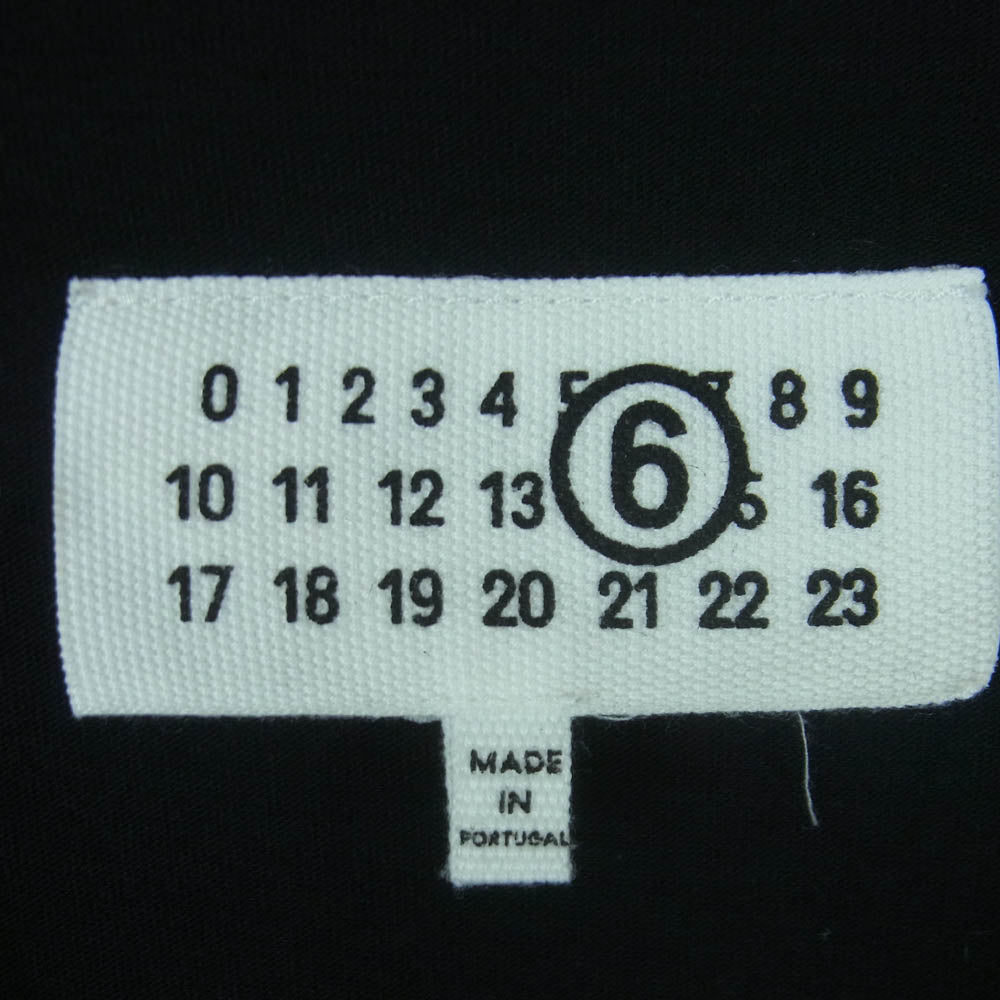 MAISON MARGIELA メゾンマルジェラ 24AW SH0GC0028 MM6 エムエムシックス Cotton Jersey Long Sleeve T-Shirt コットン ジャージー 長袖 Tシャツ ブラック系 S【中古】