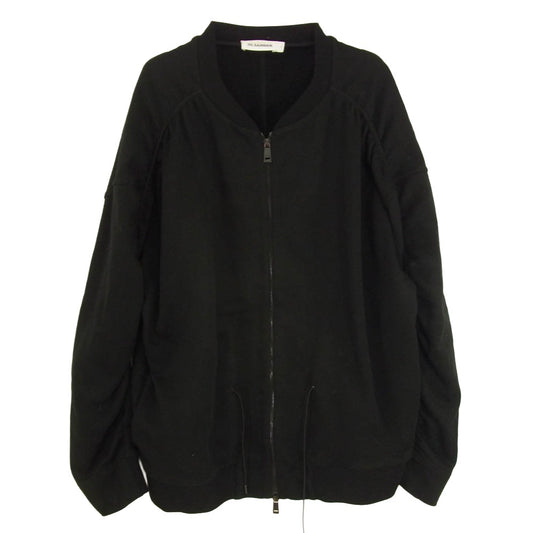 JIL SANDER ジルサンダー 17SS JSUM707004 コットン ジップアップ ジャケット スウェット ブルゾン ブラック系 L【中古】