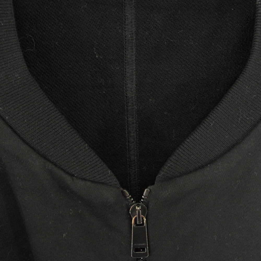 JIL SANDER ジルサンダー 17SS JSUM707004 コットン ジップアップ ジャケット スウェット ブルゾン ブラック系 L【中古】