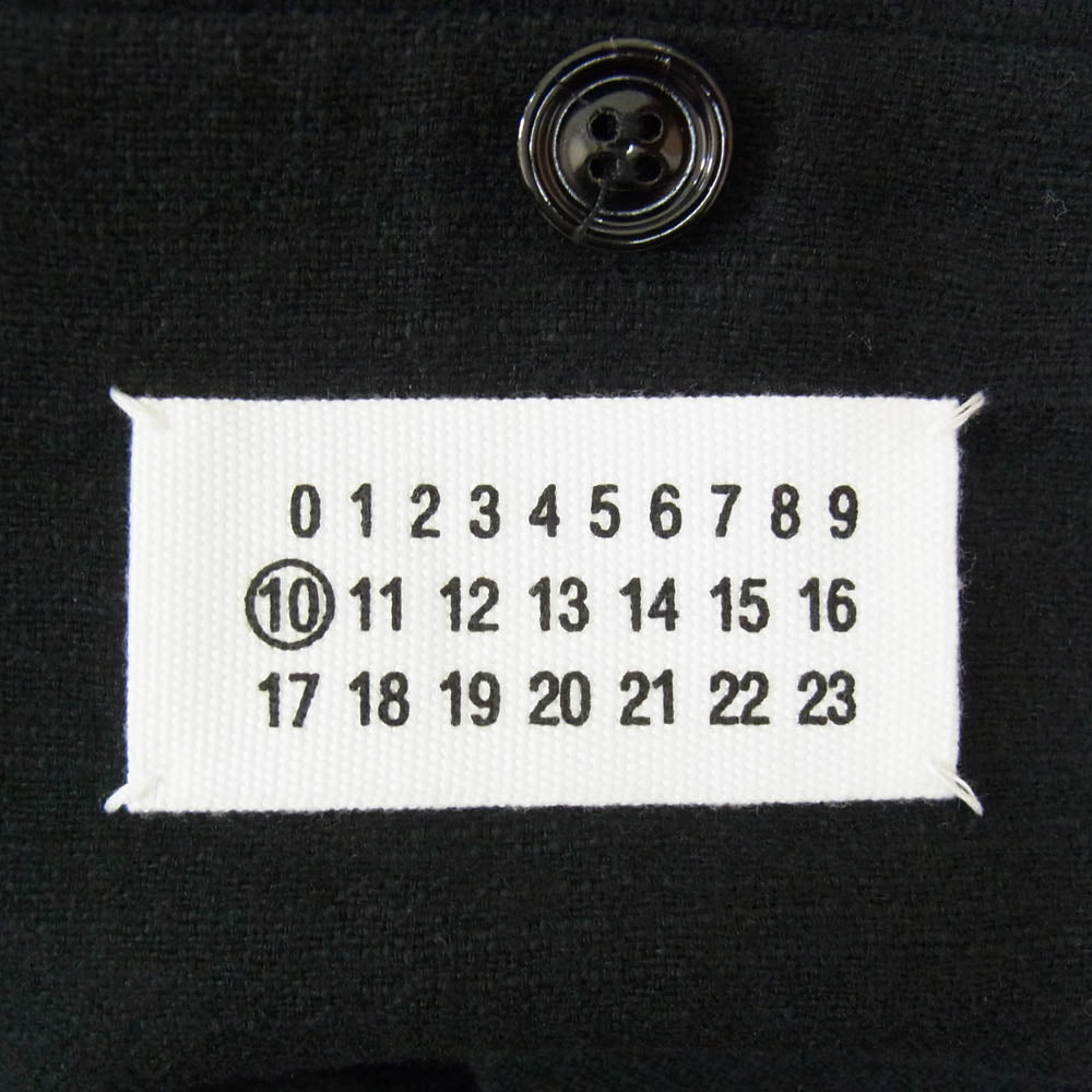 MAISON MARTIN MARGIELA メゾンマルタンマルジェラ 13AW S30BN0270 四つタグ 10ライン テーラードジャケット ブレザー ブラック系 48【中古】