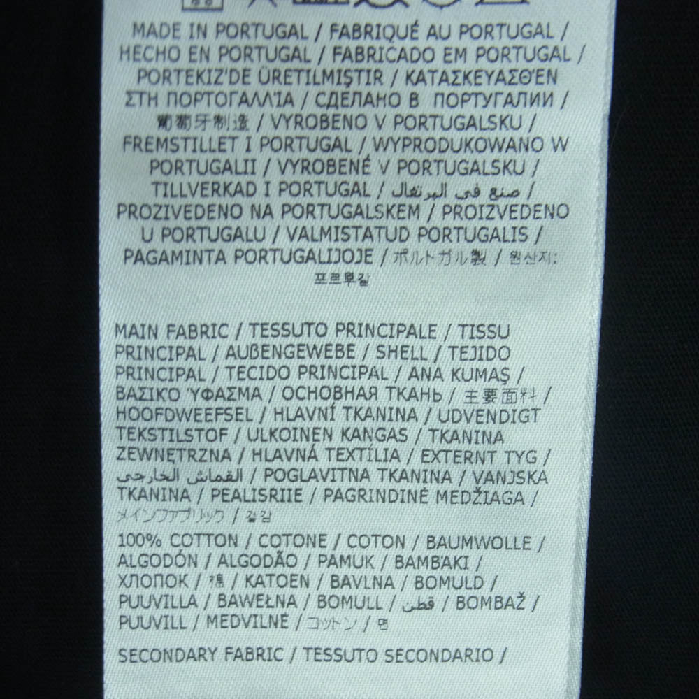 MAISON MARGIELA メゾンマルジェラ 25SS SH0NH0010 MM6 エムエムシックス バイカラー ロゴ プリント 長袖 カットソー ブラック系 グレイッシュベージュ系 XL【中古】