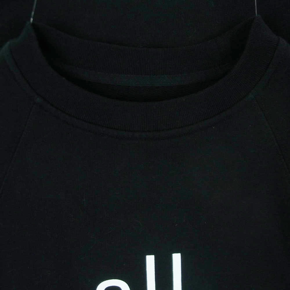 MAISON MARGIELA メゾンマルジェラ 20SS S51GU0092 反転ロゴ 四つタグ 10ライン all the rage オーバーサイズ プルオーバー スウェット トレーナー ブラック系 L【中古】