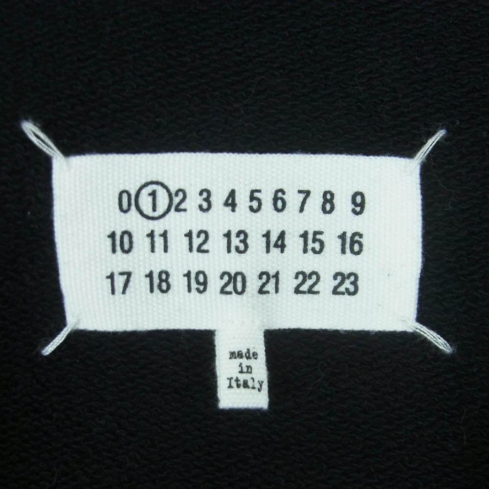 MAISON MARGIELA メゾンマルジェラ 20SS S51GU0092 反転ロゴ 四つタグ 10ライン all the rage オーバーサイズ プルオーバー スウェット トレーナー ブラック系 L【中古】