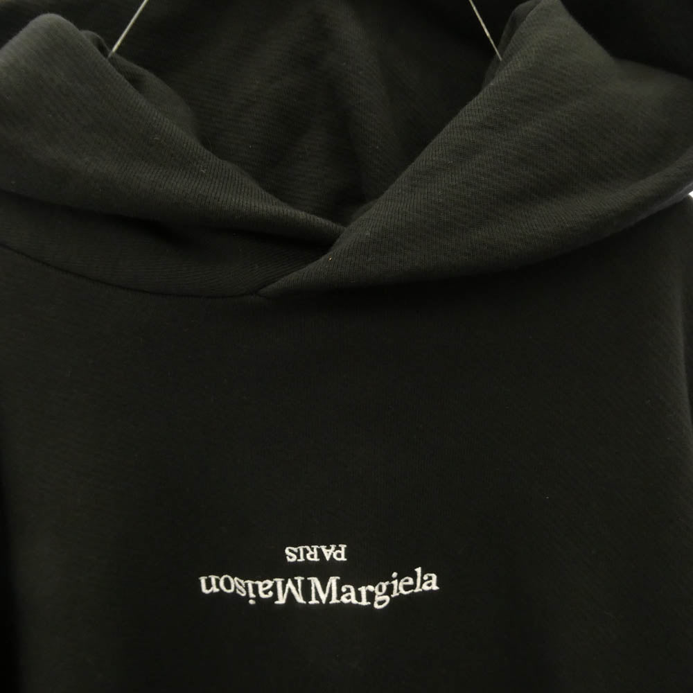 MAISON MARGIELA メゾンマルジェラ 20AW S50GU0149 反転ロゴ 四つタグ 10ライン スウェット プルオーバーパーカー ブラック系 46【中古】
