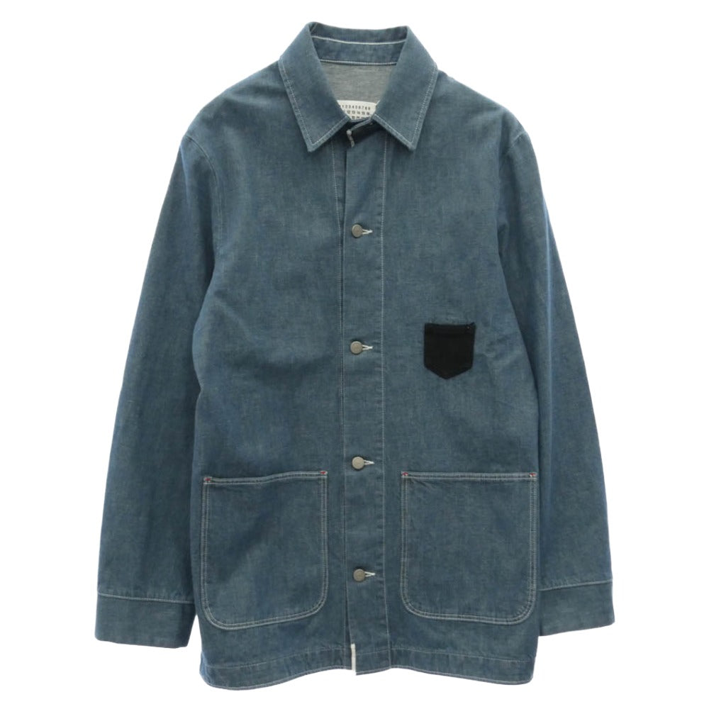 ヘリル 20-020-HL-8050-3 CASHMERE DENIM WORK COAT カシミヤ デニム
