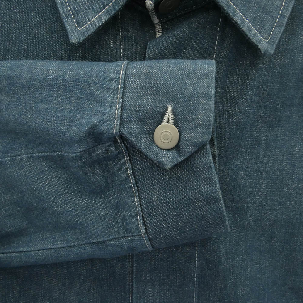MAISON MARGIELA メゾンマルジェラ 21AW S50AM0539 四つタグ 10ライン カバーオール デニム ジャケット インディゴブルー系 10【中古】
