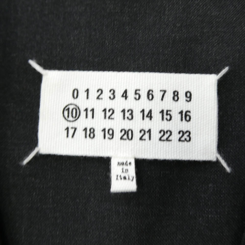 MAISON MARGIELA メゾンマルジェラ 18AW S50BN0357 四つタグ 10ライン ノーカラー ジャケット カラーレス テーラード ジャケット チャコール系 50【中古】