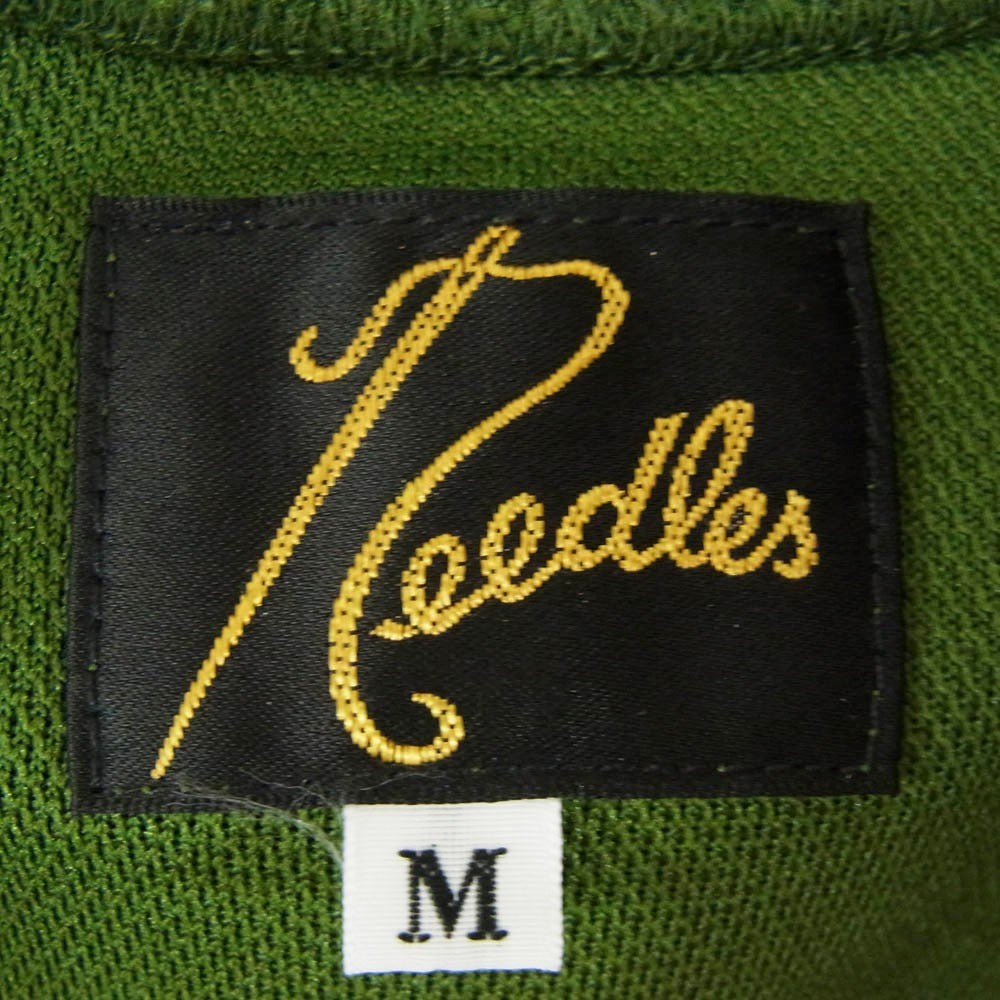 Needles ニードルス 23AW NS244 Track Jacket ロゴ刺繡 サイドライン トラック ジャケット グリーン系 M【極上美品】【中古】
