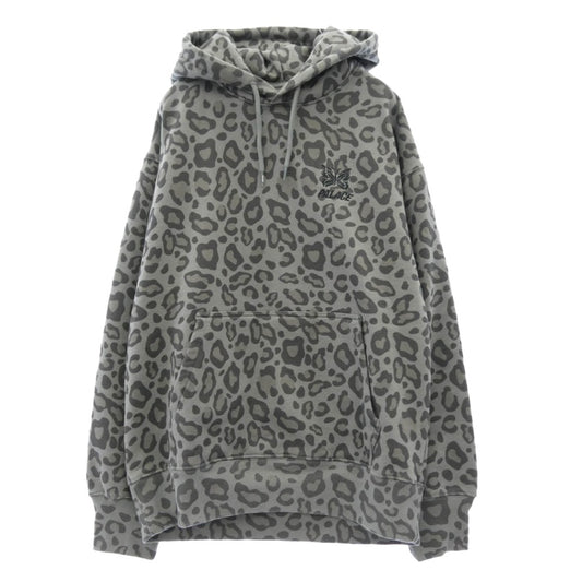 Needles ニードルス PALACE パレス × Palace HOODIE パレス バックロゴ プリント フーディー スウェットシャツ パーカー グレー系 S【美品】【中古】