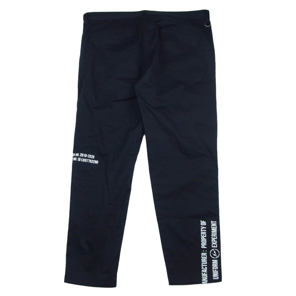 uniform experiment ユニフォームエクスペリメント UE-192011 GRAFFITI SLIM FIT CHINO PANTS グラフィティ スリム フィット チノパンツ ブラック系 3【中古】