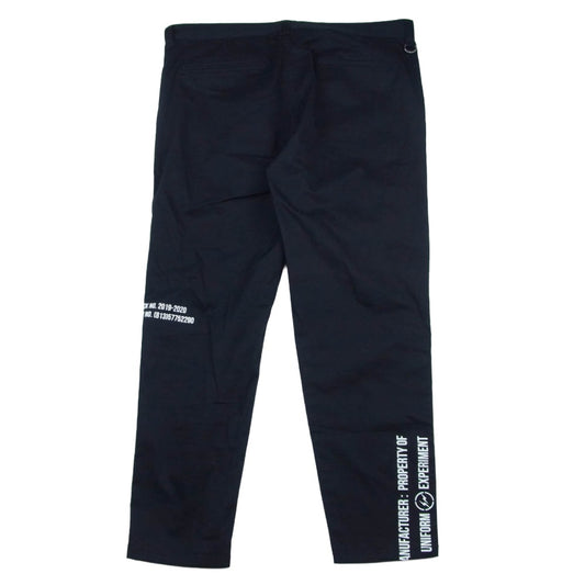 uniform experiment ユニフォームエクスペリメント UE-192011 GRAFFITI SLIM FIT CHINO PANTS グラフィティ スリム フィット チノパンツ ブラック系 3【中古】