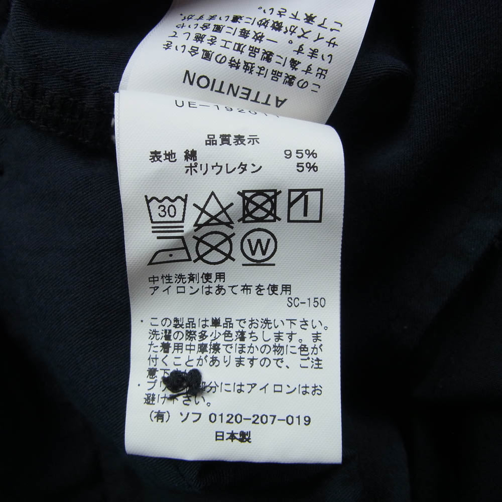 uniform experiment ユニフォームエクスペリメント UE-192011 GRAFFITI SLIM FIT CHINO PANTS グラフィティ スリム フィット チノパンツ ブラック系 3【中古】