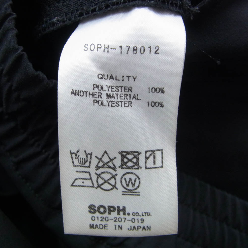 SOPHNET. ソフネット SOPH-178012 サイドベンチレーション ストレッチ イージーパンツ ブラック系 M【中古】