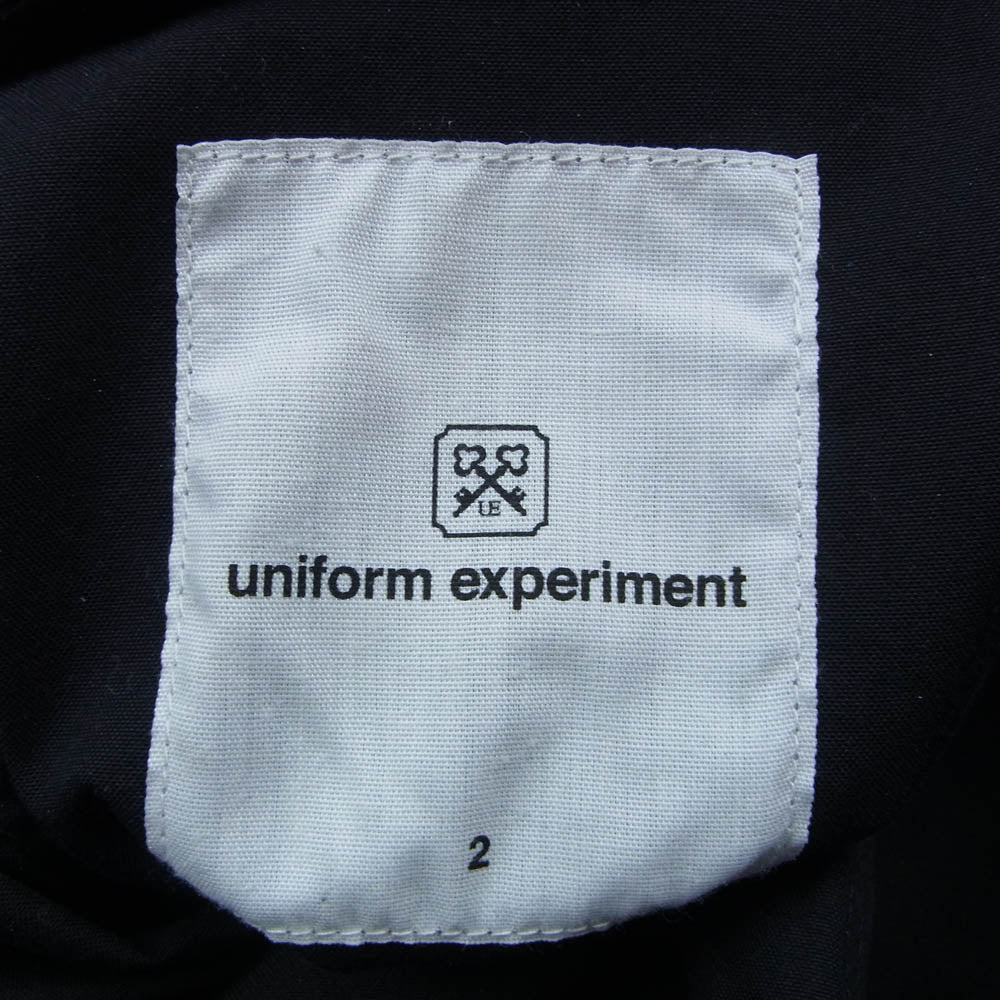 uniform experiment ユニフォームエクスペリメント 21AW UE-212013 TAPERED FATIGUE PANTS ロゴプリント テーパード ファティーグ パンツ ブラック系 2【中古】