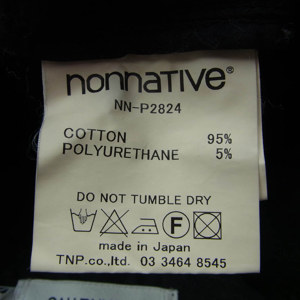 nonnative ノンネイティブ NN-P2824 HIKER EASY PANTS HERRINGBONE ハイカー イージーパンツ ヘリンボーン ブラック系 2【中古】