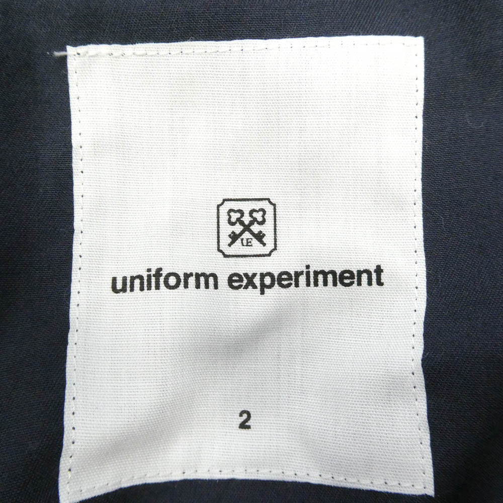 uniform experiment ユニフォームエクスペリメント 18AW UE-189054 SIDE POCKET TAPERED PANT サイドポケット テーパード ストレッチ パンツ ネイビー系 2【中古】