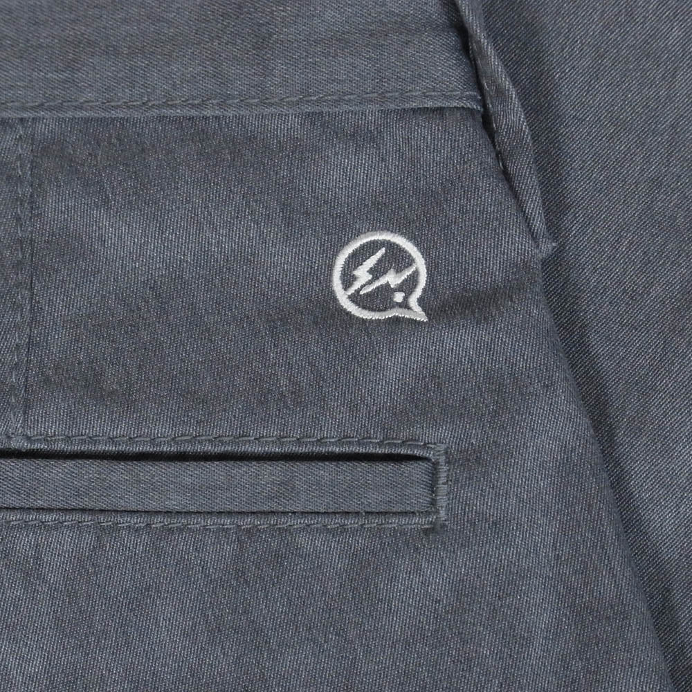 デニムバイヴァンキッシュアンドフラグメント VFP4024 CHINO PANTS ロゴ刺繍 チノパンツ グレー系 32【中古】