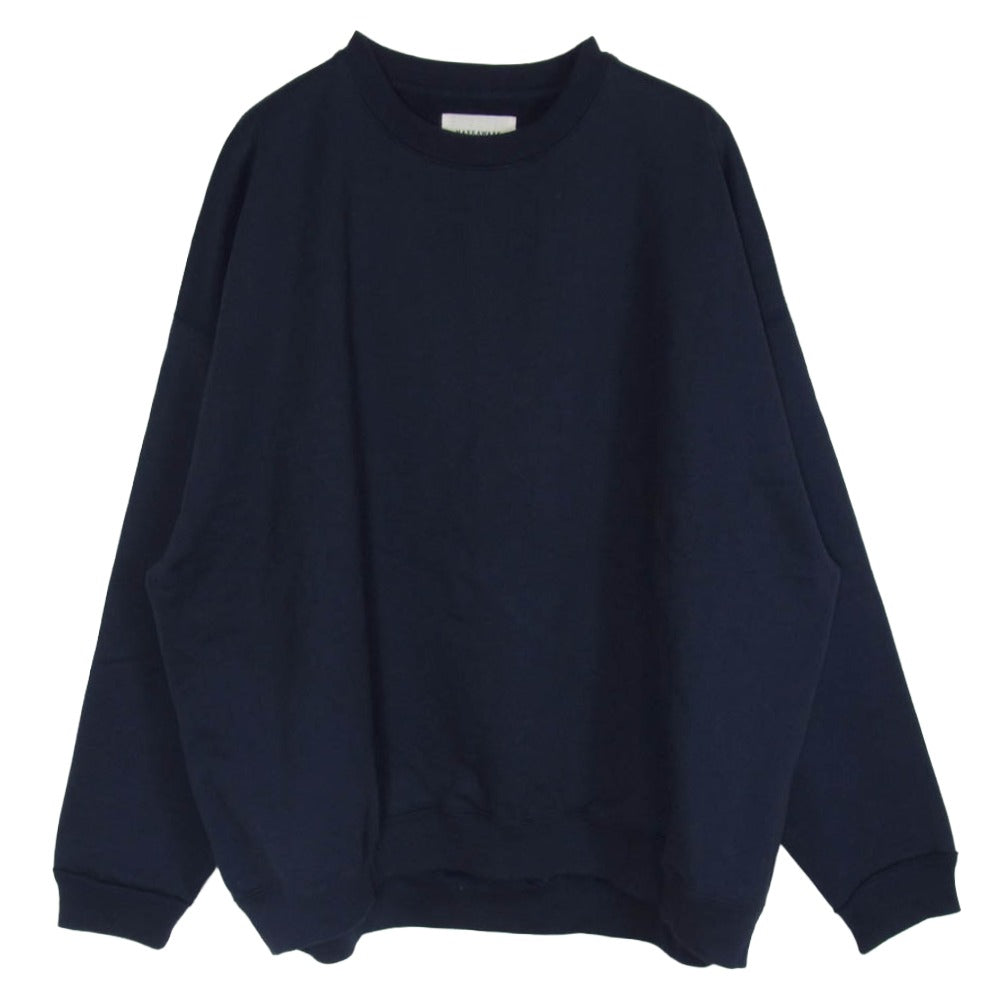 markaware マーカウェア A23C-05CS01C HUGE SWEAT ORGANIC COTTON HEAVY FLEECE ヒュージ オーガニックコットン ヘビーフリース クルーネック スウェット トレーナー ネイビー系 1【中古】