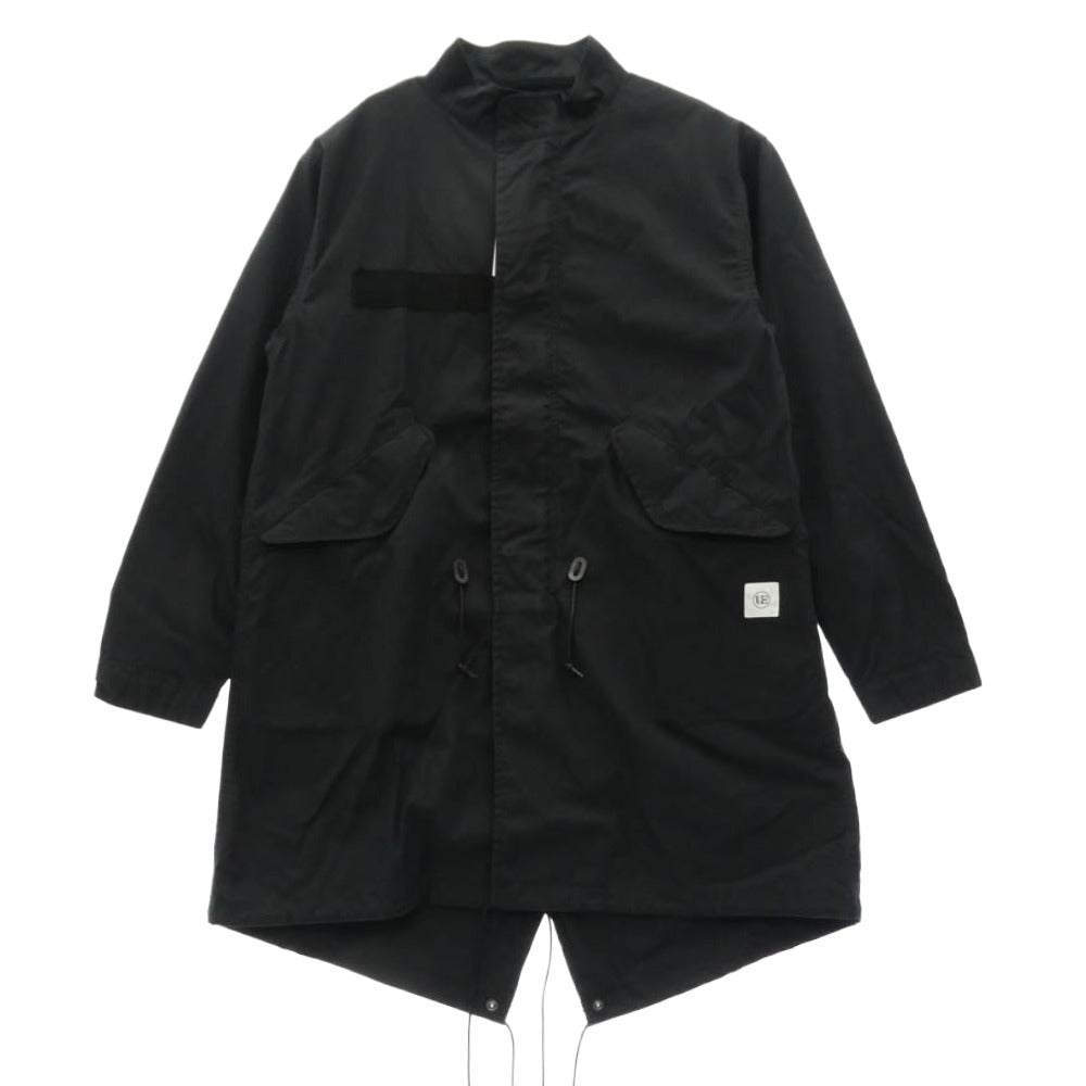 uniform experiment ユニフォームエクスペリメント 21AW UE-212012 SLEEVE PANELED MODS COAT スリーブ パネルド ミリタリー モッズコート ブラック系 1【中古】
