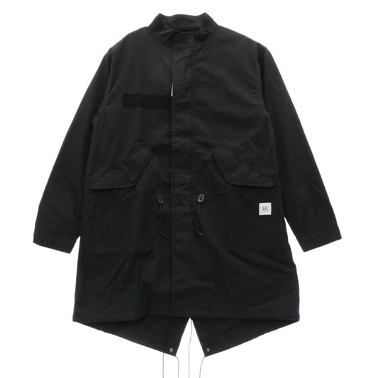 uniform experiment ユニフォームエクスペリメント 21AW UE-212012 SLEEVE PANELED MODS COAT スリーブ パネルド ミリタリー モッズコート ブラック系 1【中古】